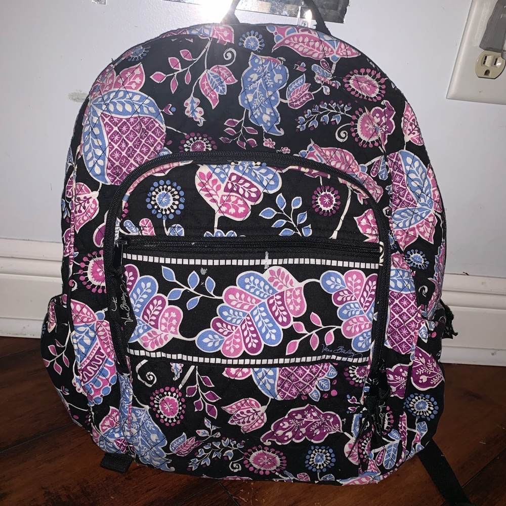 vera bradley paisley campus backpack